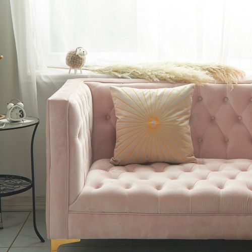 Netherlands Velvet Gold Thread Embroidery Pillow Cover
