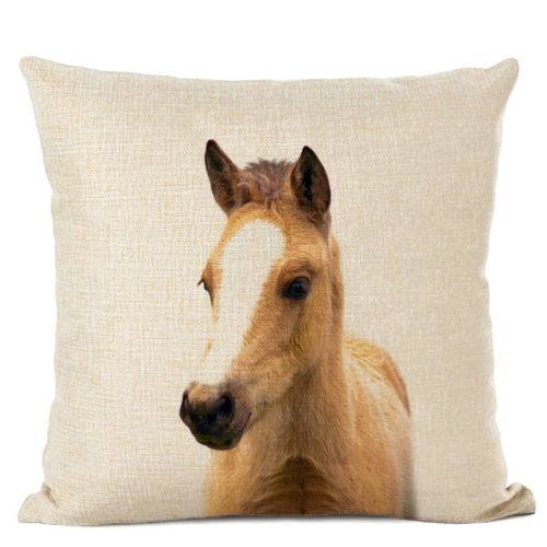 Home Decoration Animal Parrot Deer Head Linen Pillow Cover