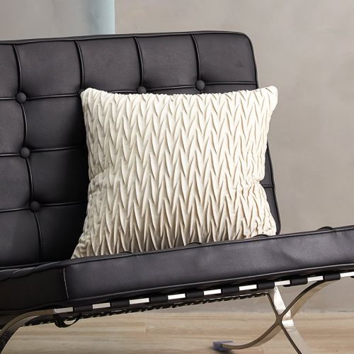 Solid Color Netherlands Velvet Solid Geometry Sofa And Bedside Pillow Cover